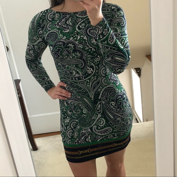 michael kors paisley print dress